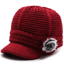 Load image into Gallery viewer, 2019 new winter woolen women&#39;s knit hat plus velvet thickening wild mother hat