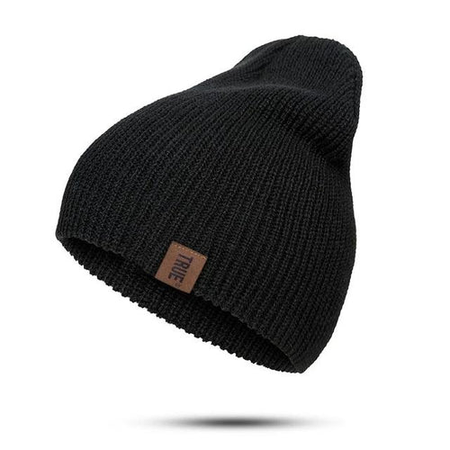 Caps Winter Hat Women Men Cotton Warm Fashion PU Letter